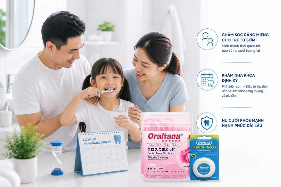 CHĂM SÓC SỨC KHOẺ RĂNG MIỆNG ĐÚNG CÁCH: NHỮNG THÓI QUEN NHỎ GIÚP BẢO VỆ NỤ CƯỜI MỖI NGÀY